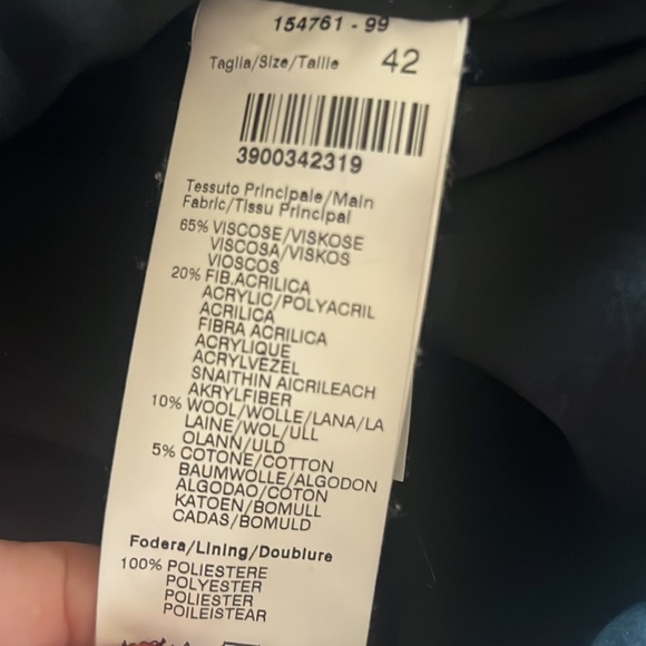 MSGM Pearl Embellished Tweed Skirt with Fringe - Picture 9 of 9